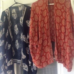 2 boho kimonos